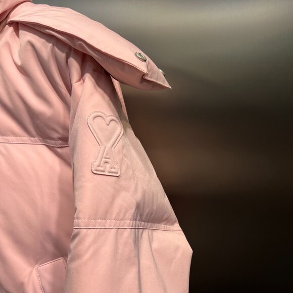 Ami Paris Pink Hooded Jacket - Picture 4 of 11